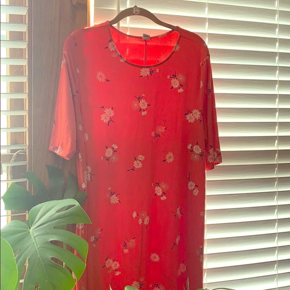 Old Navy Coral floral comfy dress